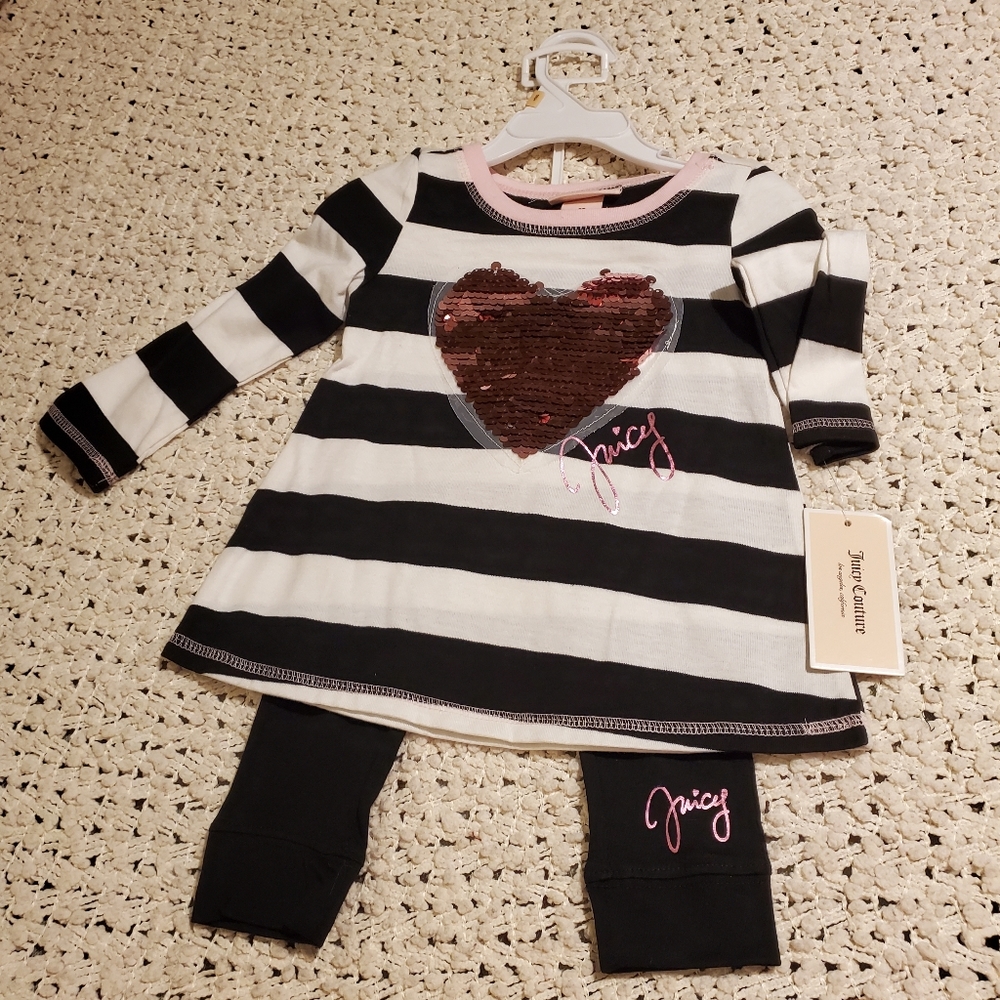Juicy Couture size 2T 2 PC set nwt